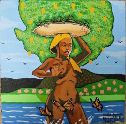 fyblackwomenart:  Caribbean SunnyDay by Blueamaru