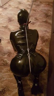 sensualhumiliation:  Anally hooked and pulled using a chain!!