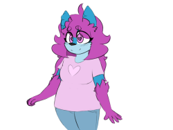 terrablebot:I drew my fursona but with a lil more floof and a bit shorter hair -w- perfect and adorable as ever