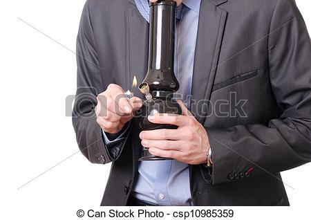 A business man smoking weed in a water pipe (2012) - vincentgueralt.