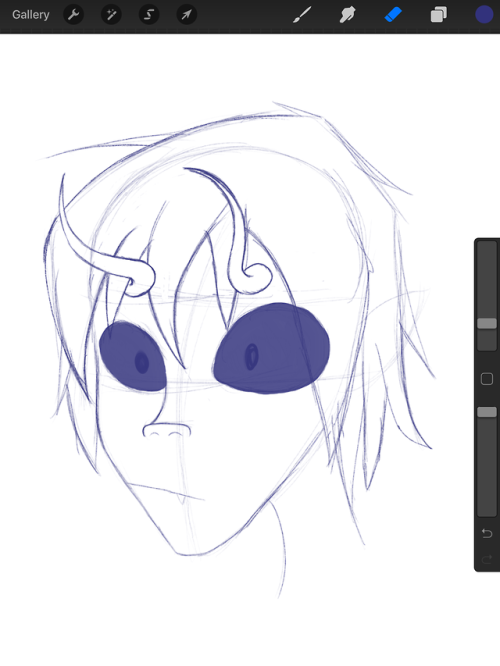 thatbassistbitch:WIP of Alien 2D for my gorillaz AU uwureblogging this for the morning people uwu