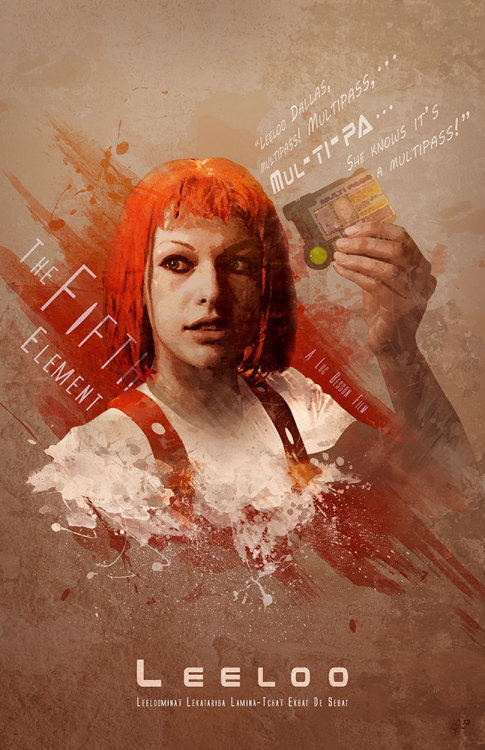 pixalry:The Fifth Element Character Posters - Created by Anthony GenuardiPosters available for sale 