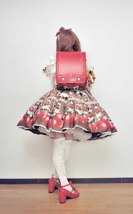 Strawberry Sweet Lolita with red Randoseru