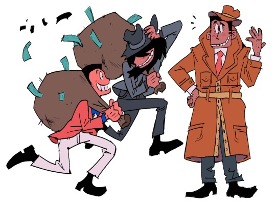 boxfries: someone hire me to make a lupin iii cartoon pls and thank you  