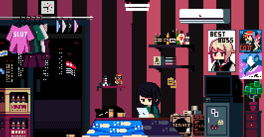 chillxpanic:   VA-11 Hall-A: Cyberpunk Bartender Action  Music: AJR - LET THE GAMES BEGIN (OFFICIAL 