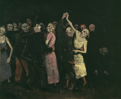 carga-de-agua:Karl Hofer (German, 1878-1955) - The Dance of the Dead,1946. 