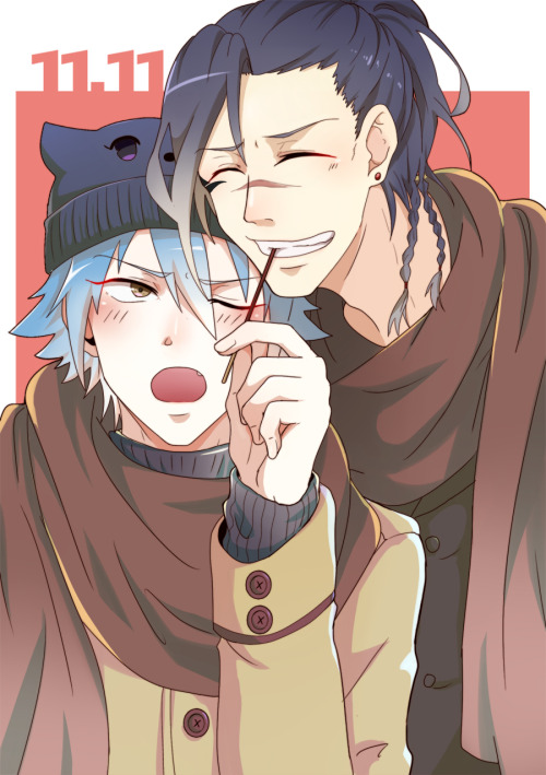 noizybunnyboy:  pockyの日❤ | 哂西hineshika Please do not remove source