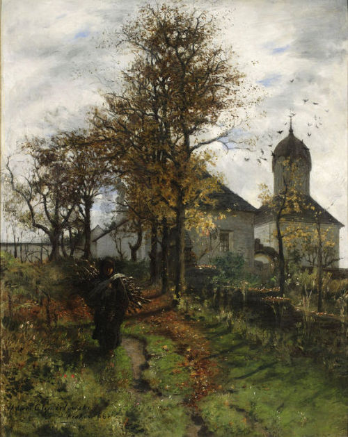 thepolishstufflove: “Abandoned Presbytery” (1888) by Adam Chmielowski (Polish,1845&ndash