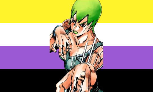 Foo Fighters from JoJo’s Bizarre Adventure is nonbinary!