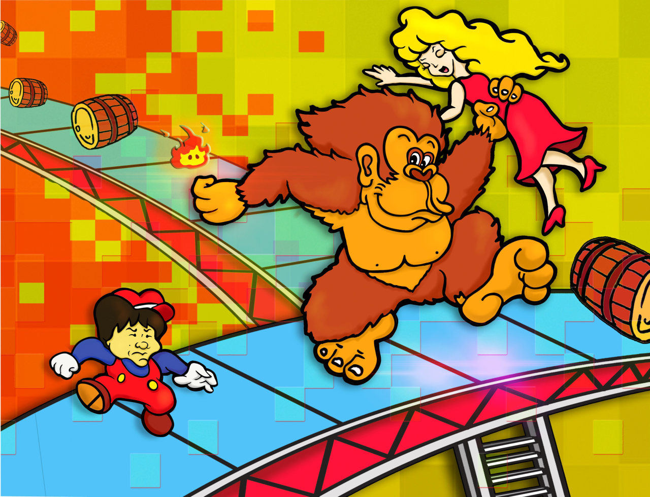 Donkey Kong & Gamecube drawn by Shigeru Miyamoto, Game On E…