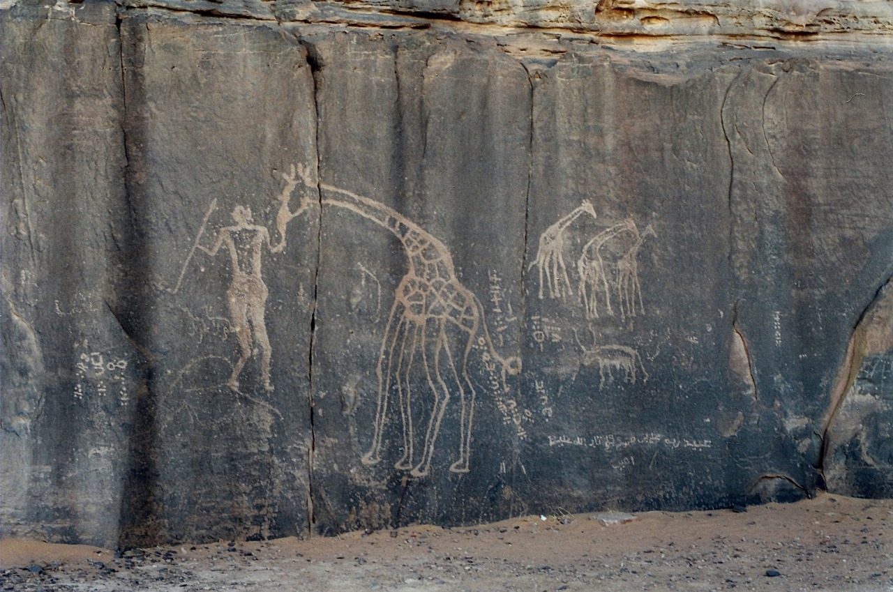 blacksmithswidereye:  Approximately 8,000 years ago a man carved this. The giraffe