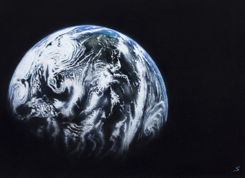 martinlkennedy: Lovely series of NASA inspired photo realistic paintings by Steinar Lund, done in 19