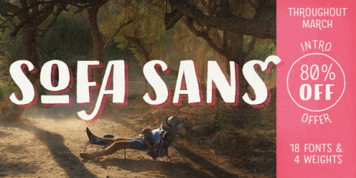 Make yourself comfortable with Sofa SansSofa Sans’ handcrafted character is friendly and eye-c