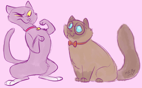 aliceapprovesart:Cat OmensThought more about this feline au and even came up with a little story:Azi