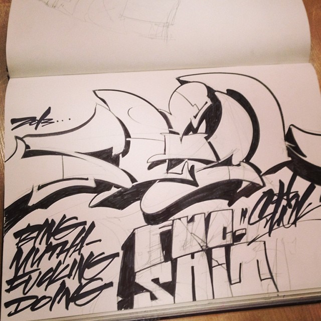 theogslick:  #bingmuthafuckingdoing #fuckshitstack #slick #blackbook #doodle 