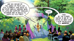 lgbtincomics:  Throwback to that one time Diana officiated a marriage(Sensation Comics Featuring Wonder Woman #48)