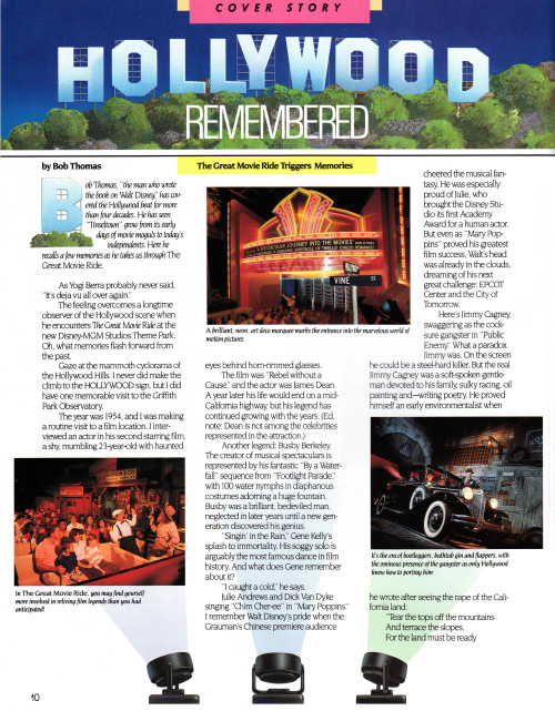 adventurelandia: The Great Movie Ride in “Hollywood Remembered”Disney News, Summer 1989