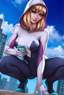 dandon-fuga: Spider Gwen ♥ ~~~ https://www.patreon.com/dandonfuga