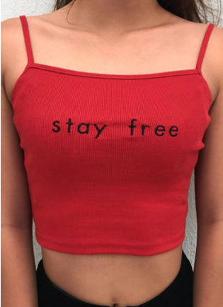 aholypolicestudentus:Sexy Letter Printed CamisolesI like boys - That’s grossThis is disgusting - Sta