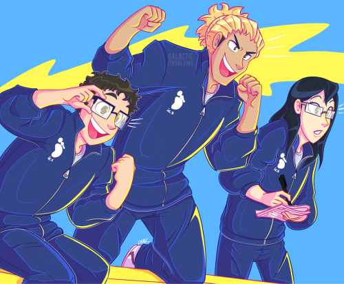 I wanted to draw these three before moving on to another team! The only reason Yachi isn&rsquo;t