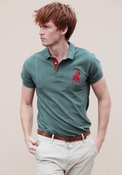 gingerpitlove:  Hot red preppy. 