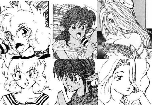 tazan-sk:YuYuhakusho, The passage of time.yusuke, kuwabara, kurama, hieikeiko, botan, yukina, genkai