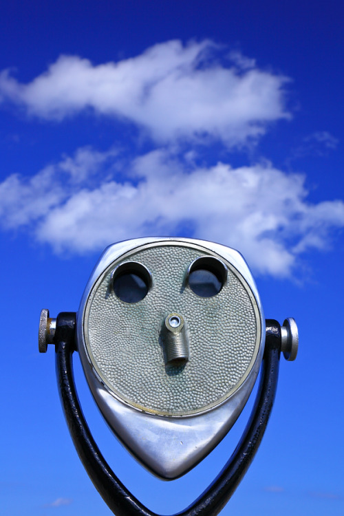 hueandeyephotography: Binocular Viewer and Clouds, Folly Beach, SC © Doug Hickok  All Rights Reserv