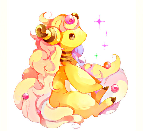 alternative-pokemon-art:  Artist Shiny Mega Ampharos by request. 