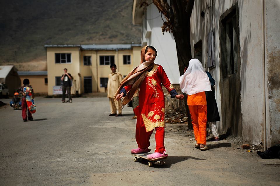 by pairing skate lessons and boards with education initiatives, skateistan — a