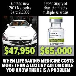 theoldsmelly:I think there might a link between how much drugs cost and how many drug company bosses have luxury cars 😜