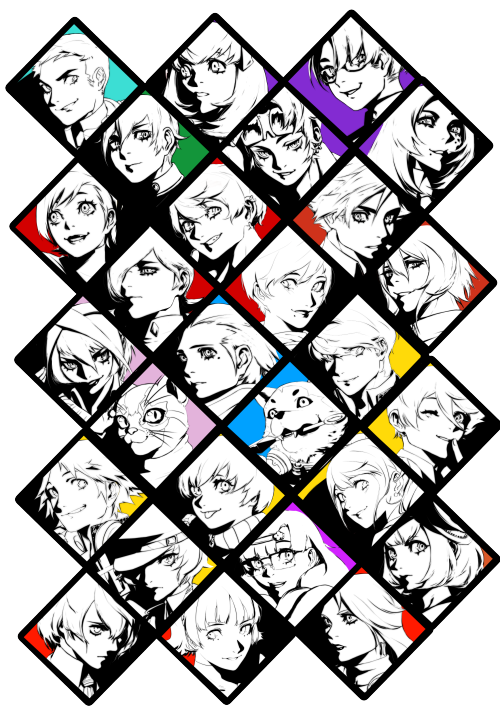 Here’s the updated roster for my series of drawings called the Persona Spotlight Project where I dra