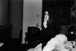 pattismithandrobertmapplethorpe:  Janis Joplin in her room, Chelsea Hotel