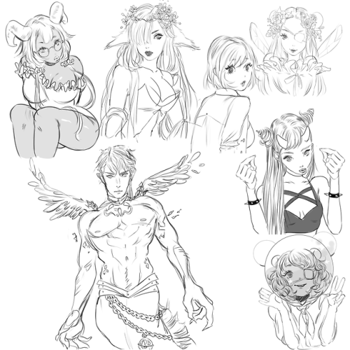 A whole bunch of sketches