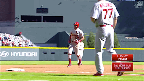 gfbaseball:Tommy Pham hits a go-ahead 2-run home run in the 14th inning - May 7, 2017