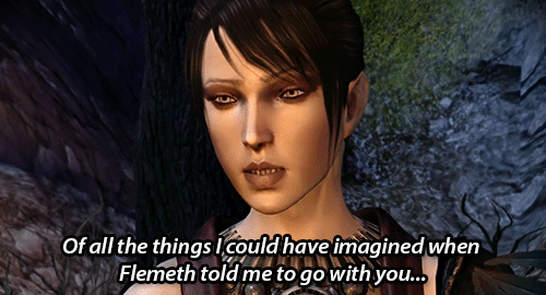 morripan:Anon asked: Favorite platonic relationship in Dragon Age || Morrigan and the Female Warden“