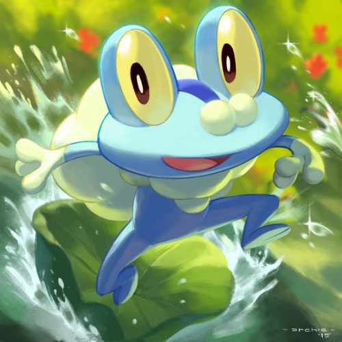 The Bubble Frog Pokémon 