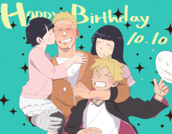 naru-news:  HAPPY BIRTHDAY NARUTO!   Drawn