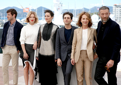 awardseason: Gaspard Ulliel, Lea Seydoux, Marion Cotillard, Xavier Dolan, Nathalie Baye and Vincent 
