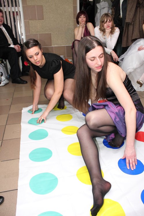 tightsobsession:  Playing twister in tights. adult photos