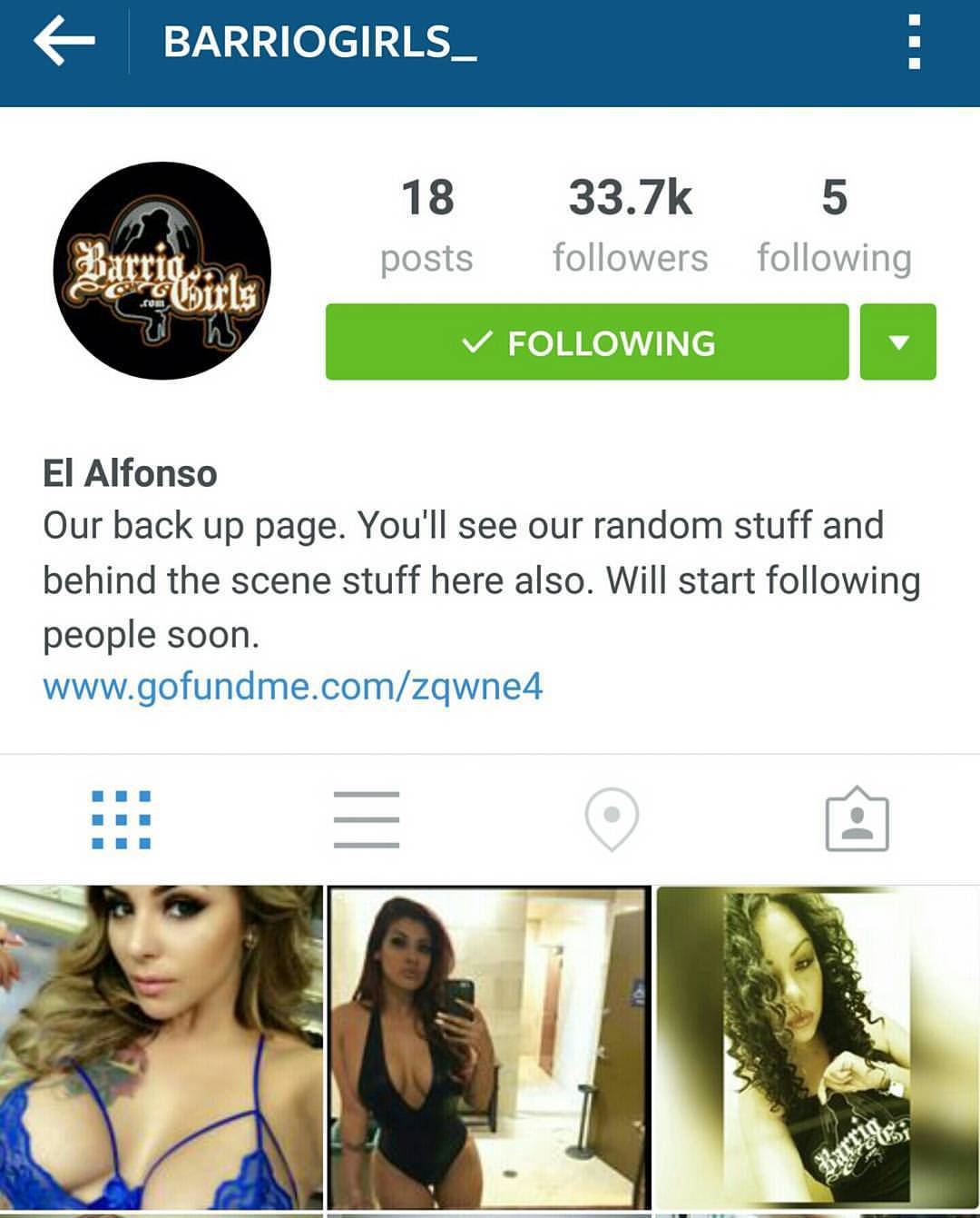 Make sure to follow our back up page. Will be posting there more this week. #barriogirls