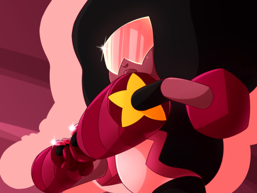 alicekaninchenbau:   deviantART - Inking&Coloring process video  Let’s start the year with a drawing of Garnet, because I really don’t draw her enough. (What’s a background?)