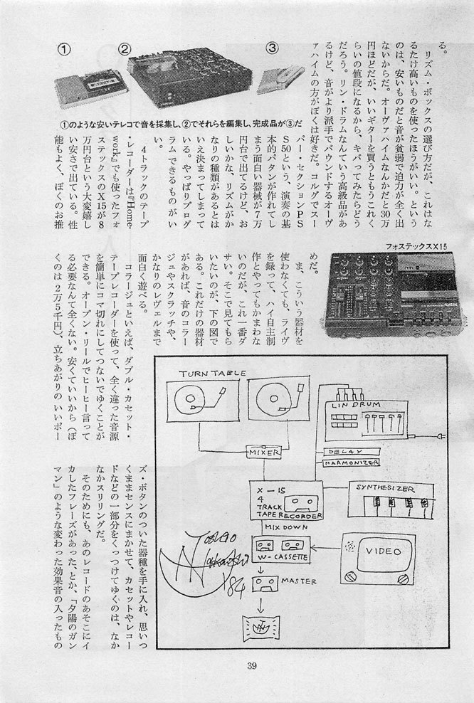 technodelic1981:  from  Music Magazine 1984 May / Homework