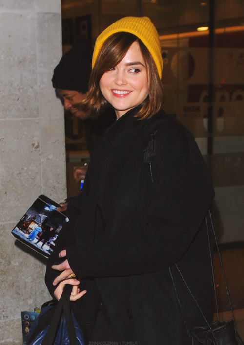 jennacoleman:  Jenna outside of BBC1 Studios - December 16th, 2014