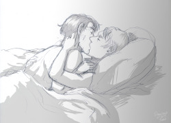 consultingmurderhusbands:  dinagastuff:  Morning cuddle. Spooning, beucase if Will feels shitty Hannibal just tangles himself on him. and  more sleeping together pics. hihihiii  @empathalitis i need *cries* ♥ 