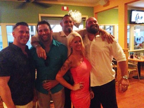 fansofalove:  Angelina, Knux, Zack Ryder, Curt Hawkins, & Conor O’Brian  Who says TNA and WWE can’t get along?!