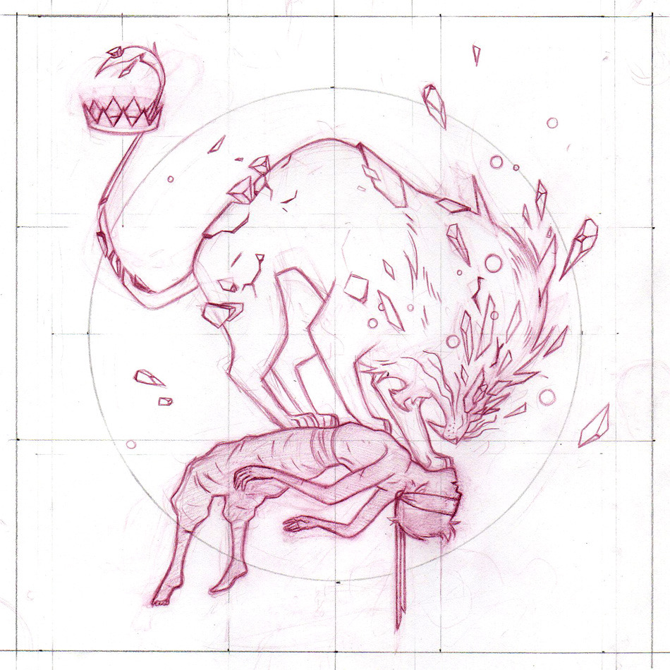 juliancallos:  Here are a few sketches for some of the pieces in my show “COSMOS,”
