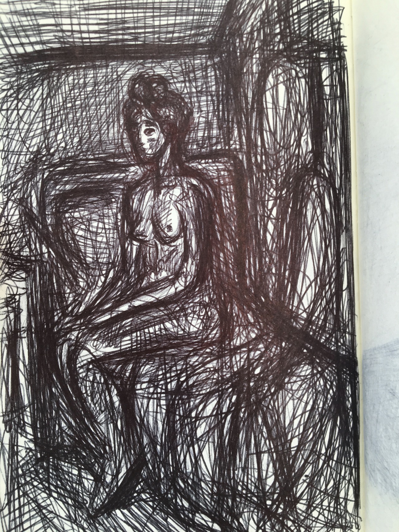Seated Nude on the Edge of the Bed, Munch, Stockholm, 2020.