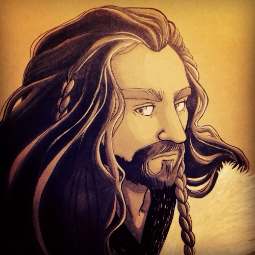 I drew Frerin and Dis portraits so I was due for an Oakenshield moment. Enjoy.