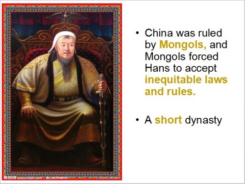 Clothing and accessories of ancient China-Yuan Dynasty: Mongols and conflicts.