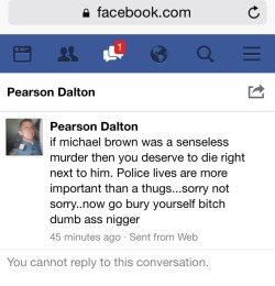 whitetears365:  Hmmmm racist cops are trash.